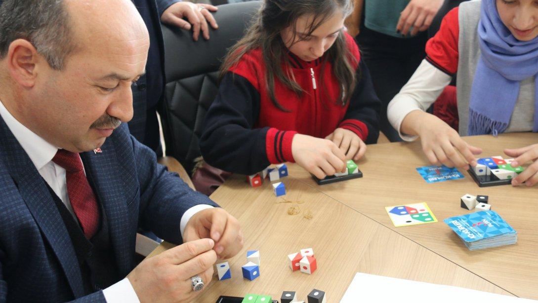 İl Millî Eğitim Müdürümüz Hasan BAŞYİĞİT Köprüören Tek Termik Ortaokulu Öğrencileri İle Zeka Oyunu Oynadı