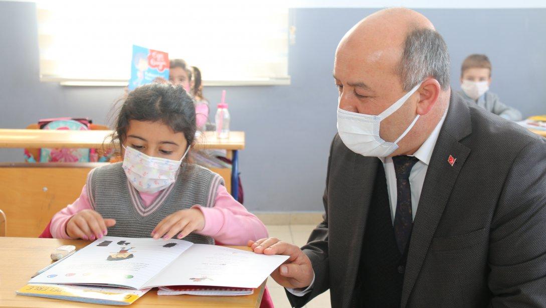 İl Millî Eğitim Müdürümüz Hasan BAŞYİĞİT ve Şube Müdürü Mustafa TOPUZ Enne İlkokulunu Ziyaret Ettiler