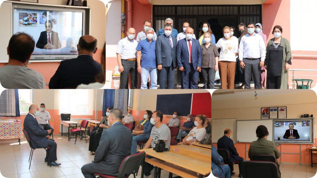 İl Millî Eğitim Müdürümüz Hasan BAŞYİĞİT, Şehit Selman Çelik İlkokulunda 2021-2022 Eğitim Öğretim Yılı Mesleki Çalışma Programı Açılışına Katıldı