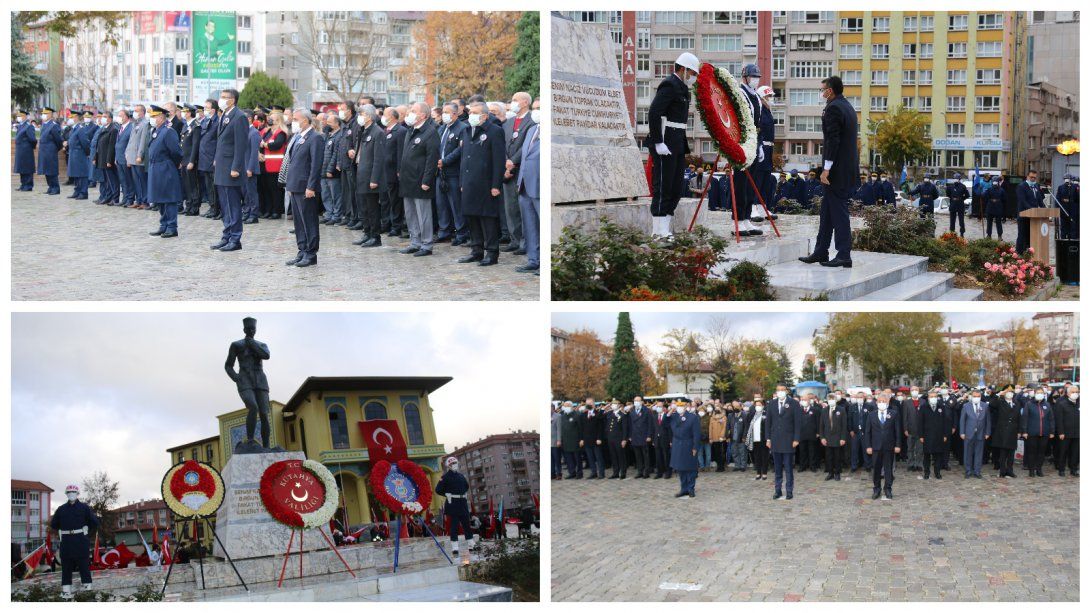 Gazi Mustafa Kemal Atatürk'ün Vefatının 83. Yılı Dolayısıyla Çelenk Sunma Töreni Yapıldı