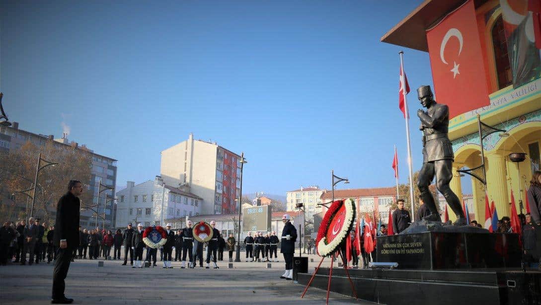 10 Kasım Atatürk'ü Anma Günü Dolayısıyla Çelenk Sunma Töreni Yapıldı