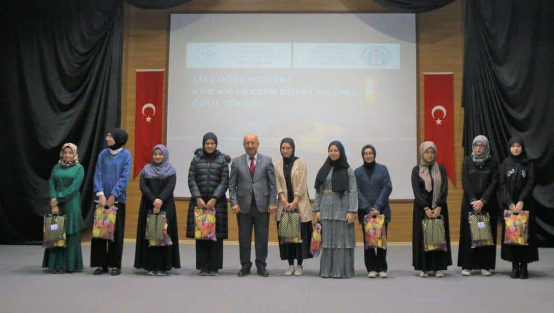 Genç Nida Kuran-ı Kerim'i Güzel Okuma ve Genç Muhafızlar Hafızlık Yarışmalarının Kütahya Finalleri Yapıldı