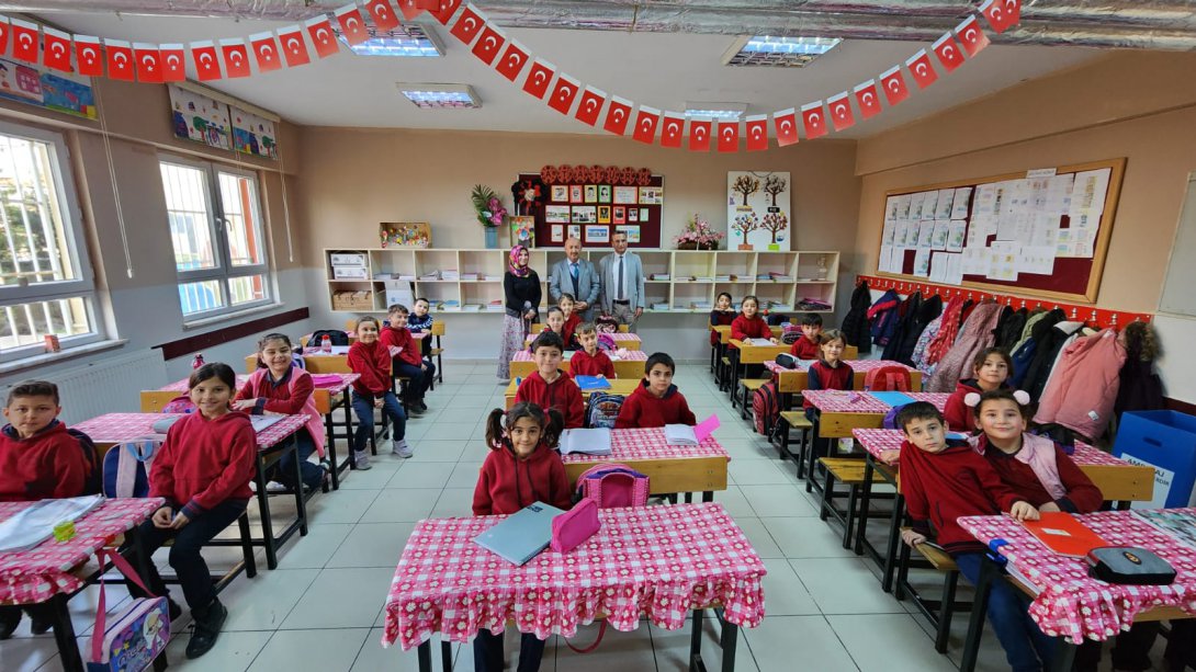 Millî Eğitim Müdürümüz Hasan BAŞYİĞİT Fevzi Çakmak İlkokulu ve Ortaokulunu Ziyaret Etti