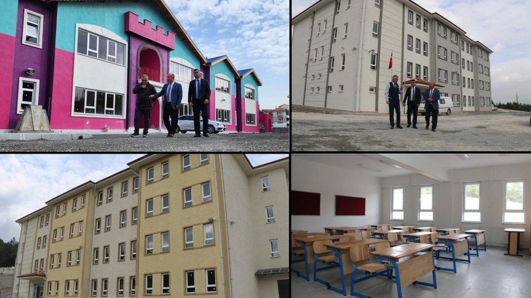 İl Millî Eğitim Müdürümüz Hasan BAŞYİĞİT Yeni İnşa Edilen Okul Binalarını Ziyaret Etti