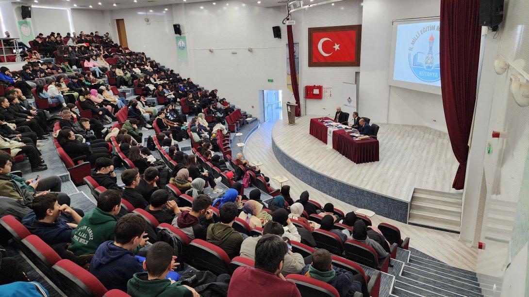 Anadolu Mektebi Yazar Okumaları Projesinin Kurucusu Prof. Dr. Sami GÜÇLÜ İlimizde Öğretmen ve Öğrencilerimizle Buluştu
